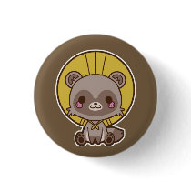 Tanuki (Raccon Dog) Button