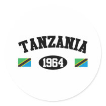 Tanzania 1964 round sticker