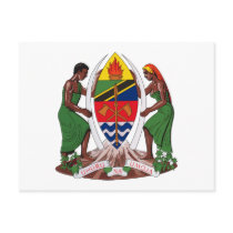 Tanzania Coat of Arms Postcard