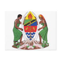 Tanzania Coat Of Arms postcards