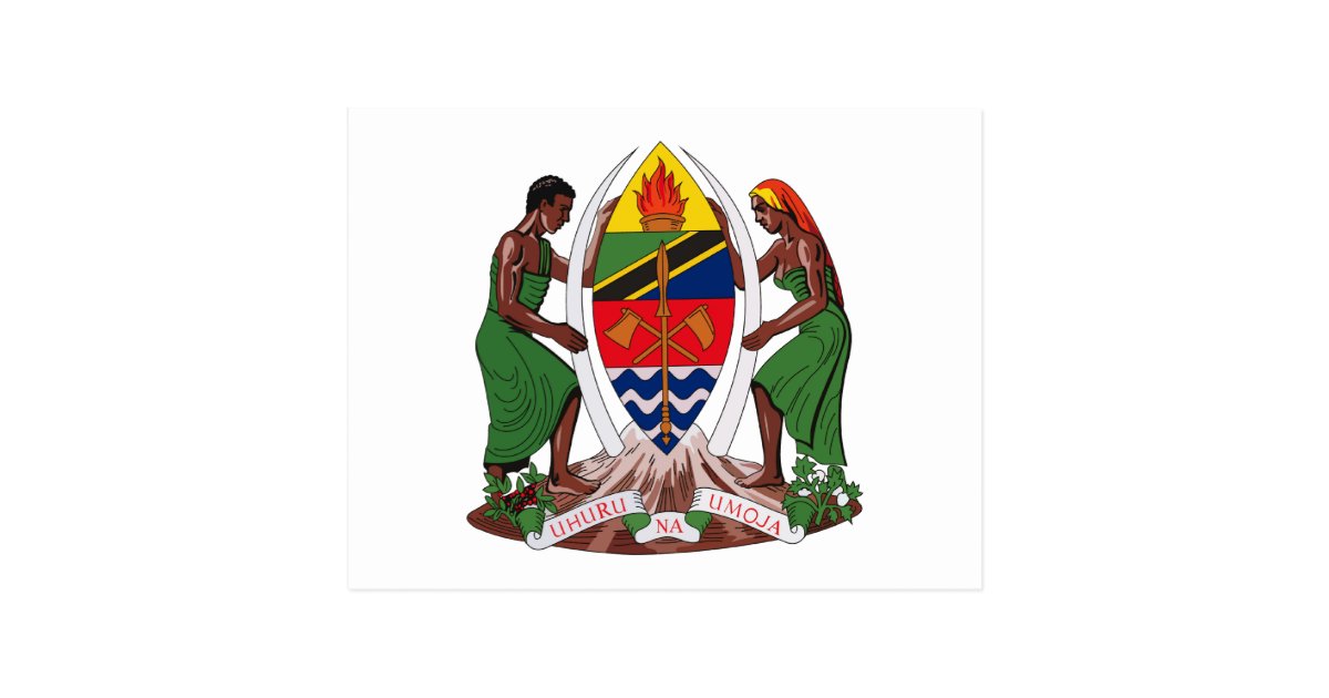 tanzania-coat-of-arms-postcard-zazzle