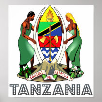 Tanzania Coat of Arms Posters