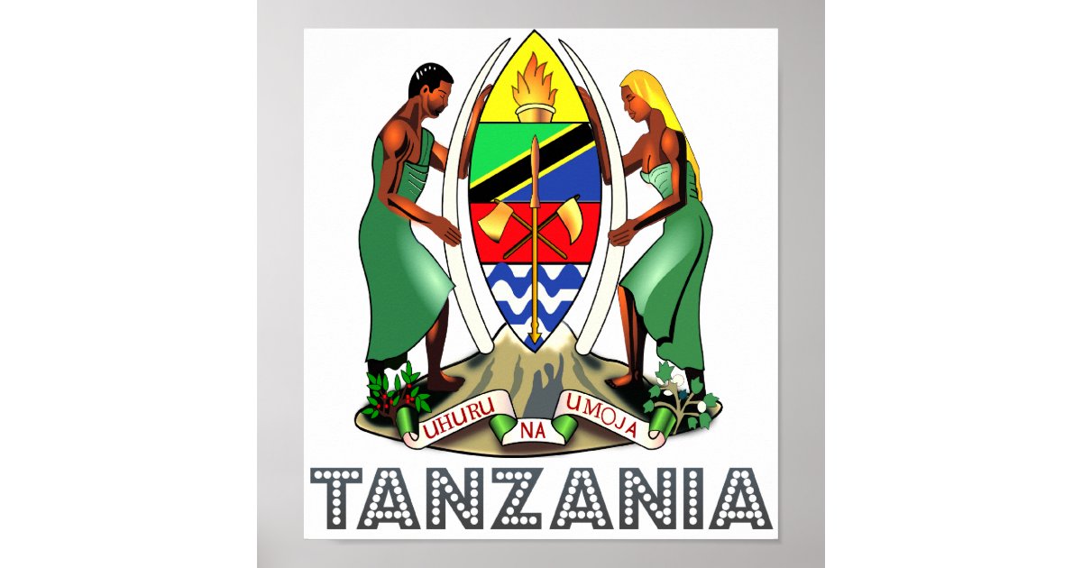 tanzania-coat-of-arms-poster-zazzle