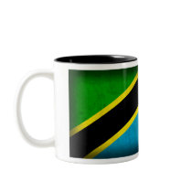 Tanzania Flag Distressed Mug