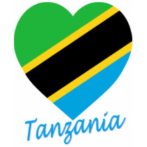 Tanzania Flag Heart t-shirts by Vexillophile Tanzania Flag Heart t-shirts