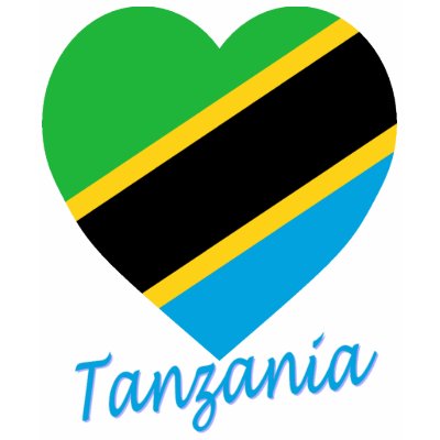 Tanzania Flag Heart Tshirts by Vexillophile