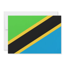 Tanzania Flag Personalized Invites