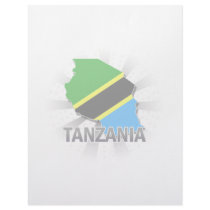Tanzania Flag Map 2.0 Custom Letterhead