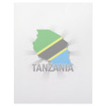 Tanzania Flag Map 2.0 Custom Letterhead
