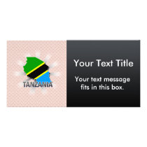 Tanzania Flag Map 2.0 Photo Card