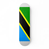 Tanzania Flag Custom Skate Board