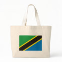 Tanzania Flag Tote Bag