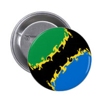 Tanzania Gnarly Flag buttons