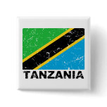 Tanzania Vintage Flag buttons