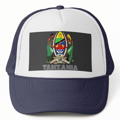 Tanzanian Emblem Mesh Hat by FlagStore