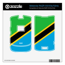 Tanzanian Flag Motorola RAZR Skins
