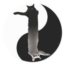 Tao of Longcat Round Sticker