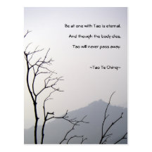 Tao Te Ching No.1/ Postcard