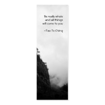 Tao Te Ching  No.2 Bookmark Business Card Template