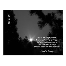 Tao Te Ching No.3 / Postcard