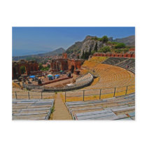 Taormina amphitheater 2 postcard