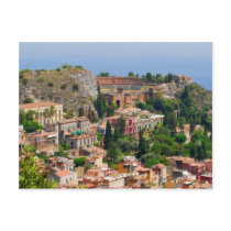 Taormina amphitheater 4 post card