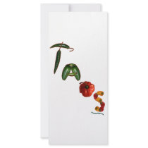 Taos Chili Peppers Rack Card