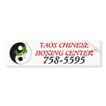 Taos Chinese Boxing Center Bumper Sticker