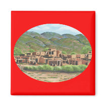 Taos, New Mexico Fridge Magnet