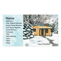Taos, New Mexico Snowfall Business Cards