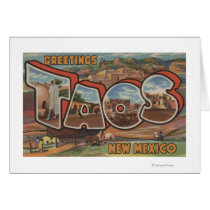 Taos, New MexicoLarge Letter ScenesTaos, NM 2 Greeting Card