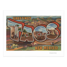 Taos, New MexicoLarge Letter ScenesTaos, NM 2 Post Cards