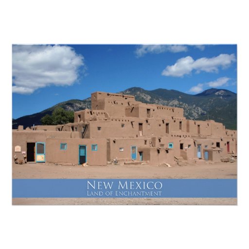Taos Pueblo, New Mexico Custom Announcement