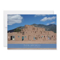 Taos Pueblo, New Mexico Custom Announcement