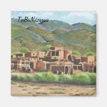 Taos Pueblo, New Mexico Magnet