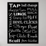 Tap Dance Subway Art Poster