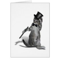 Tap Dancing Cat Greeting Cards