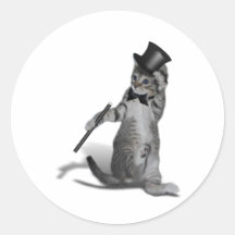 Tap Dancing Cat Stickers