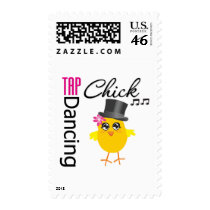 Tap Dancing Chick 2 postage by chicktshirts Tap Dancing Chick 2 postage