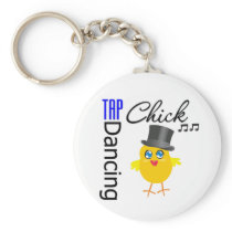 Tap Dancing Chick 3 Keychain