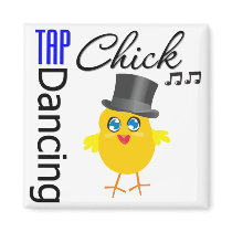 Tap Dancing Chick 3 magnets