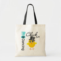 Tap Dancing Chick 5 Canvas Bags