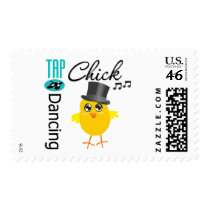 Tap Dancing Chick 5 postage by chicktshirts Tap Dancing Chick 5 postage