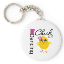 Tap Dancing Chick Keychain