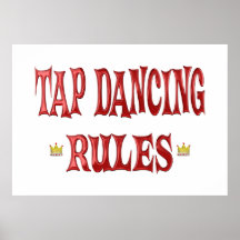 Tap Dancing Rules Poster
