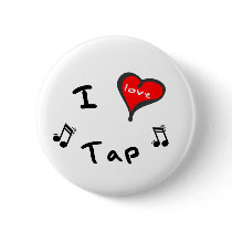 Tap Gifts - I Heart Tap buttons