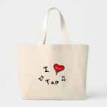 Tap Gifts - I Heart Tap Canvas Bags