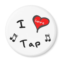 Tap Gifts - I Heart Tap magnets