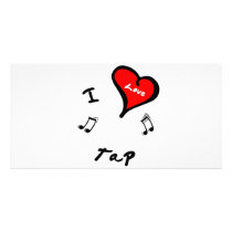 Tap Items - I Heart Tap photo cards by danceteeshirts Tap Items - I Heart Tap photo cards