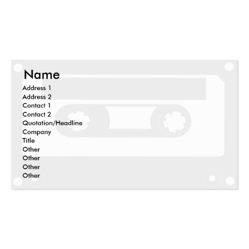 Tape - Business Business Cards (front side)